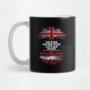 British Grown With Latvian Roots - Gift for Latvian With Roots From Latvia Mug